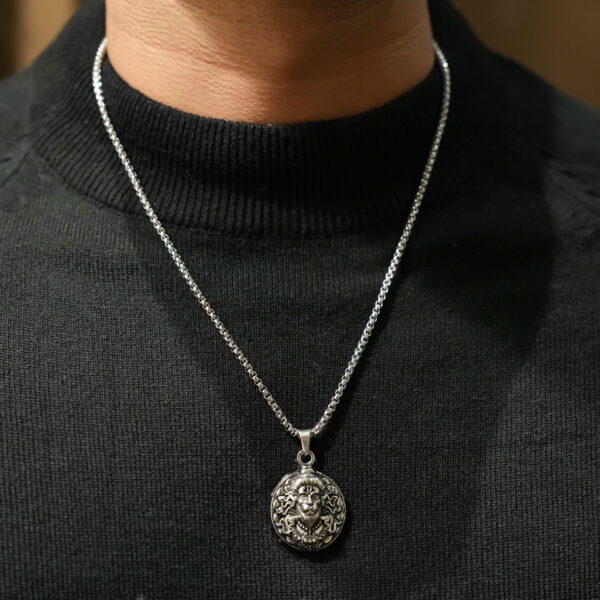 Antique Silver Hanuman Ji Pendant – Symbol of Strength and Devotion