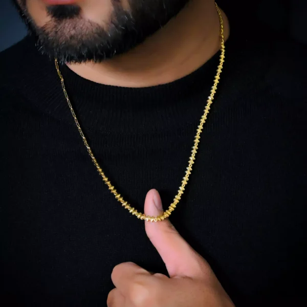 Aamolya Jewels Most Popular Gold Plated Diamond Chain For Men & Boys